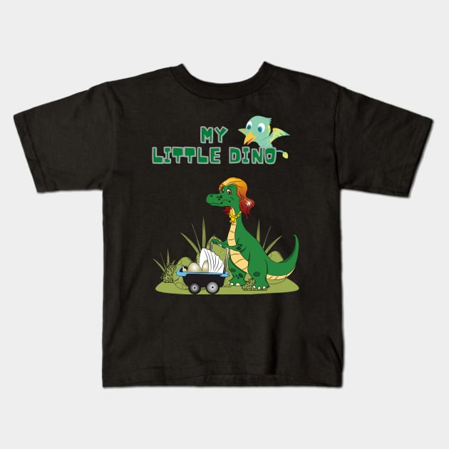 my little dino Kids T-Shirt by Designedbyyou2